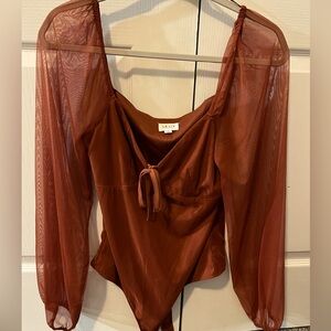 Women’s Dark Orange Bodysuit
